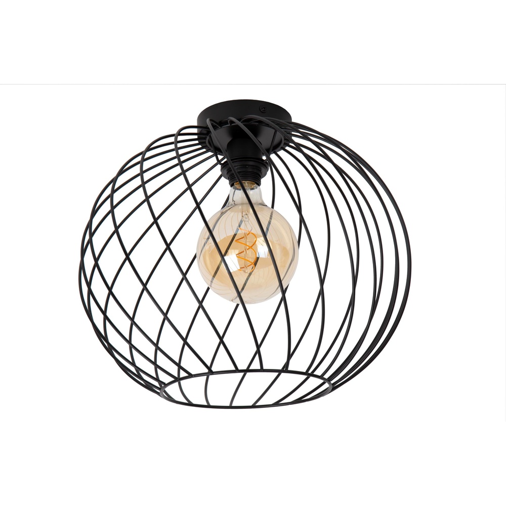 Lucide PlafondlampDanza zwart Ø 40cm - 21128/40/30